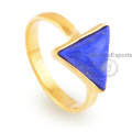 Anillo de Lapis de plata 925, joyería de Lapis